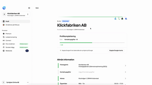 HittaConnect_FAQ_7_KopplaGoogle